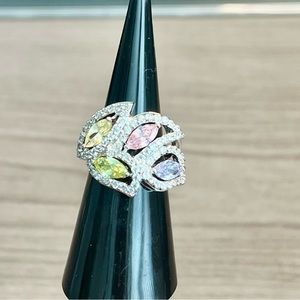 sliver ring  stamped 18KGE